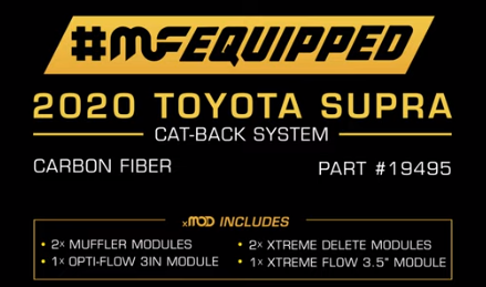 MagnaFlow MK5 Supra GR XMOD Series Cat-Back Performance Exhaust System