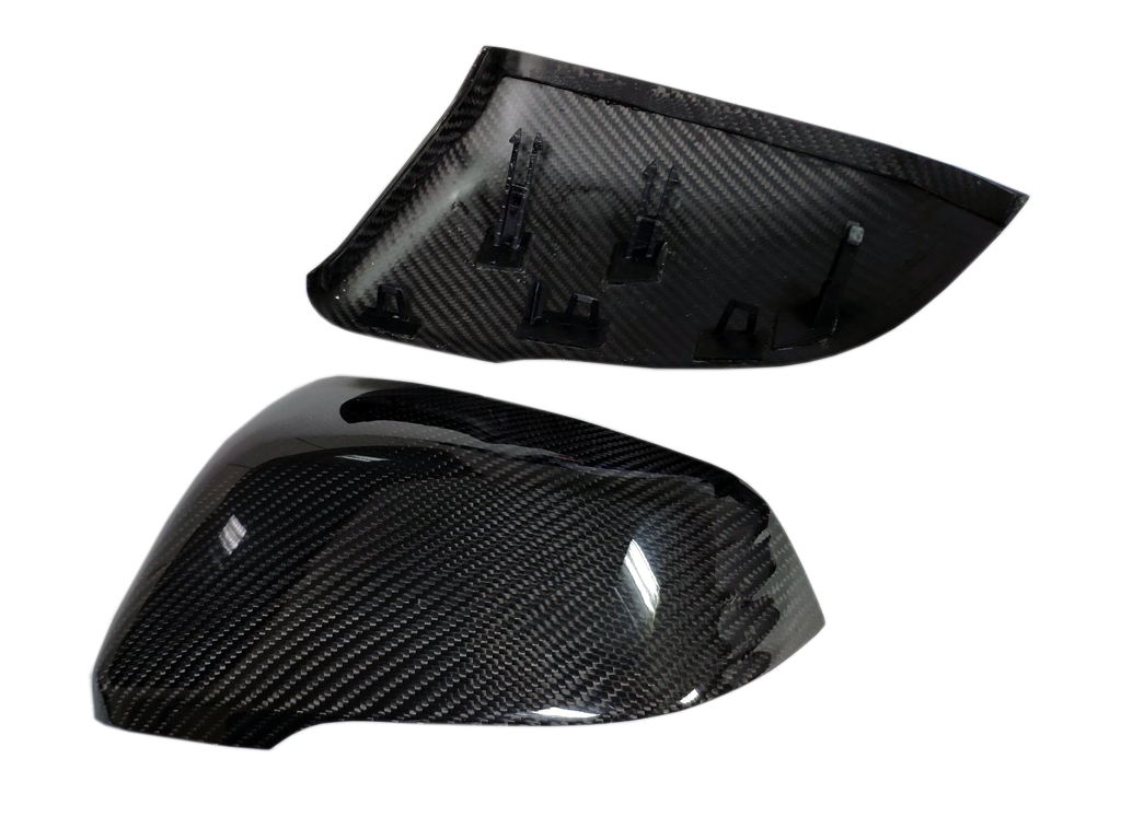 Rexpeed GR Supra OEM-Style Carbon Fiber Mirror Cap Full Replacements