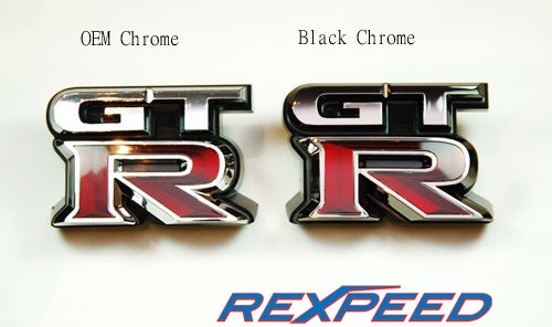 Rexpeed Nissan R35 GTR Black Chrome Logo