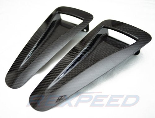 Rexpeed Nissan GTR R35 Dry Carbon Naca Ducts
